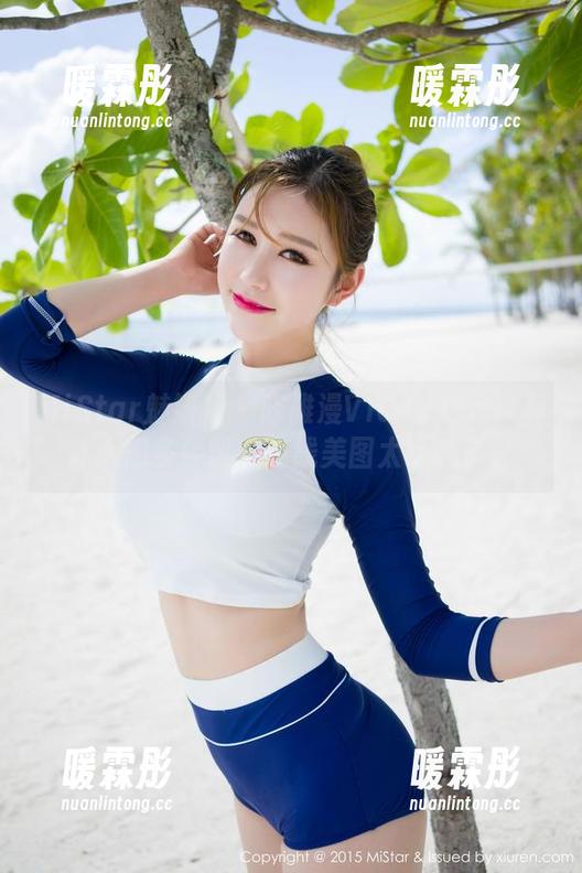MiStar魅妍社 - 陈雅漫VICKY这吊带真让人想多停留，在线美图太诱惑了。