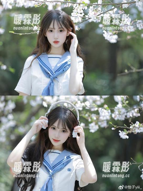 冰公主的美图，不小心触碰了一点冻结的可爱。怡子yiii这造型轻松能引起全城注意。